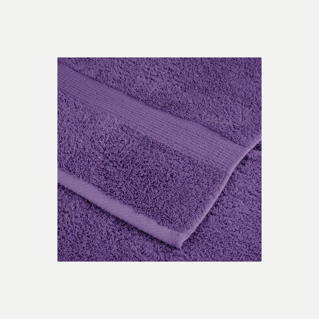 Towel Cotton Purple 50 x 30 cm Bathroom Bath Linen Home Towels 2 pcs Variant 2