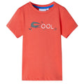Kids T-Shirt Cotton Light Red 128 Children's Top Kids Clothing Kids Wear Short