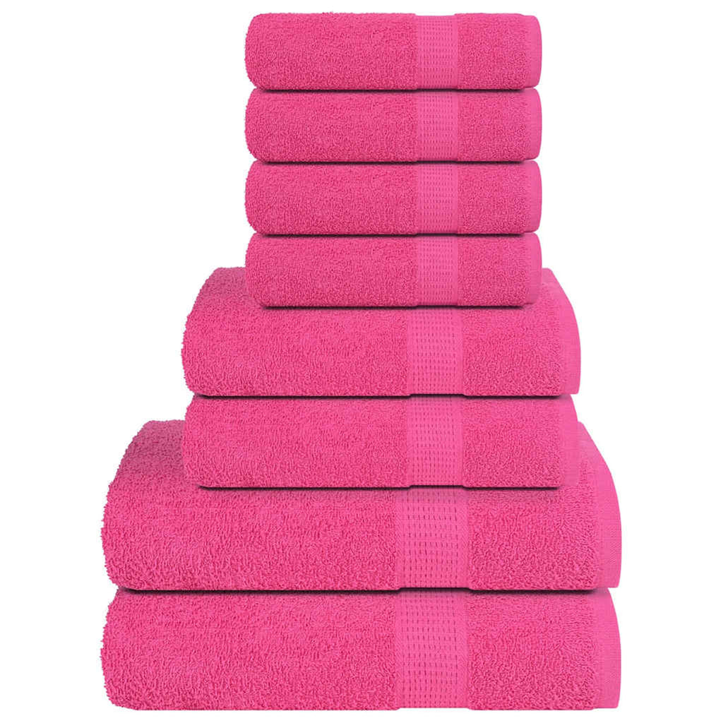 Towel Cotton Pink 30 x 50 cm Bathroom Bath Linen Home Bath Towels & Flannels