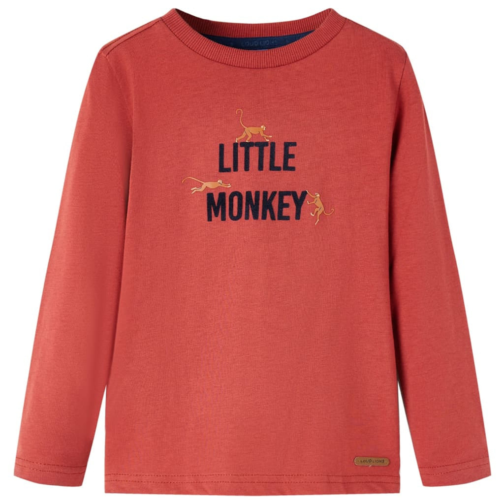 Kids T-Shirt Cotton Burnt Red 116 Children's Top Kids Clothing Kids Variant 2