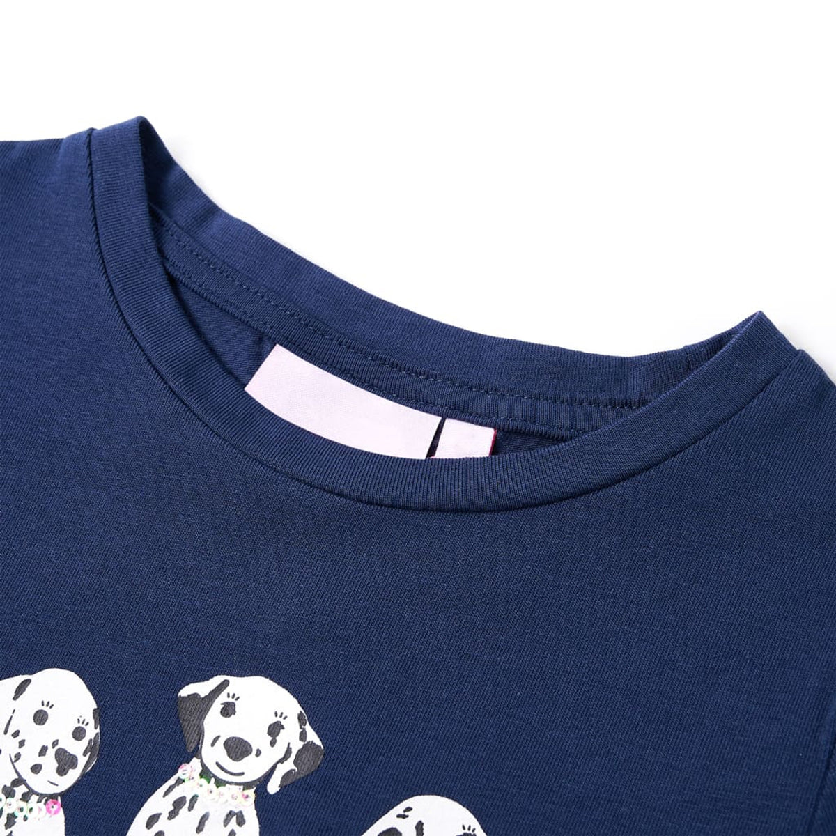 Kids T-Shirt Cotton Navy Blue 140 Children's Top Kids Clothing Kids Wear 140