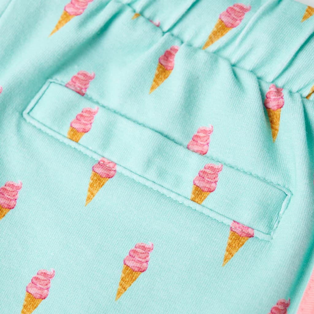 Shorts Cotton Light Mint 128 Kids' Bottoms Kids' Bottom Kids'Shorts Drawstring