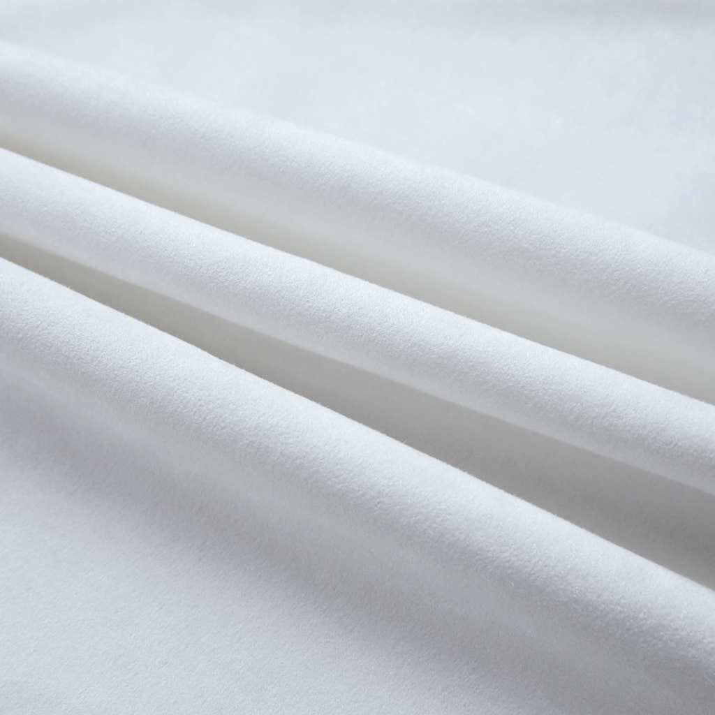 Blackout Curtain Polyester Off White 140 x 225 cm Window Dressing Curtains 2