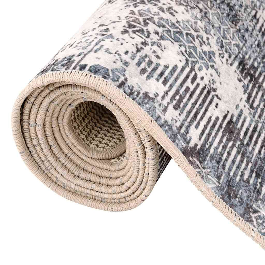 Rug Polyester Multicolour 80 x 0.4 x 150 cm Floor Mat Home Decor Variant 3