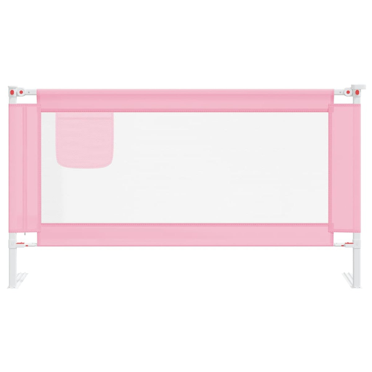 Toddler Safety Bed Rail Fabric (100% Polyester) Pink 150 x 25 x 95 cm Bedguard