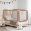 Toddler Safety Bed Rail Fabric (100% Polyester) Taupe 150 x 25 x 95 cm