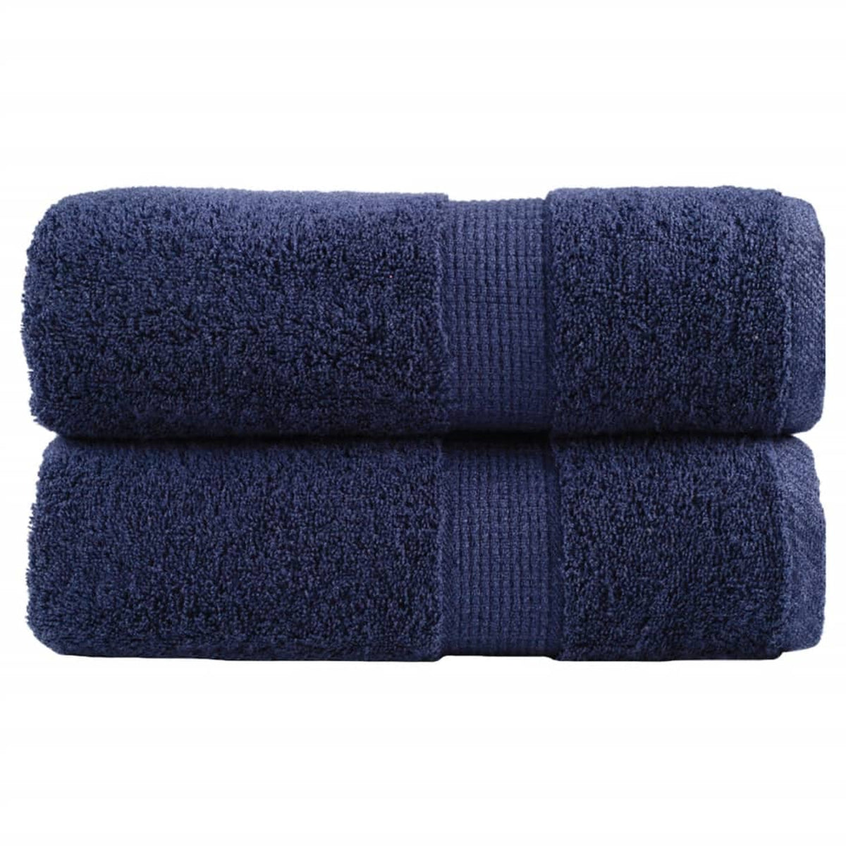 Towel Cotton Navy Blue 50 x 30 cm Bathroom Bath Linen Home Towels 2 Variant 2