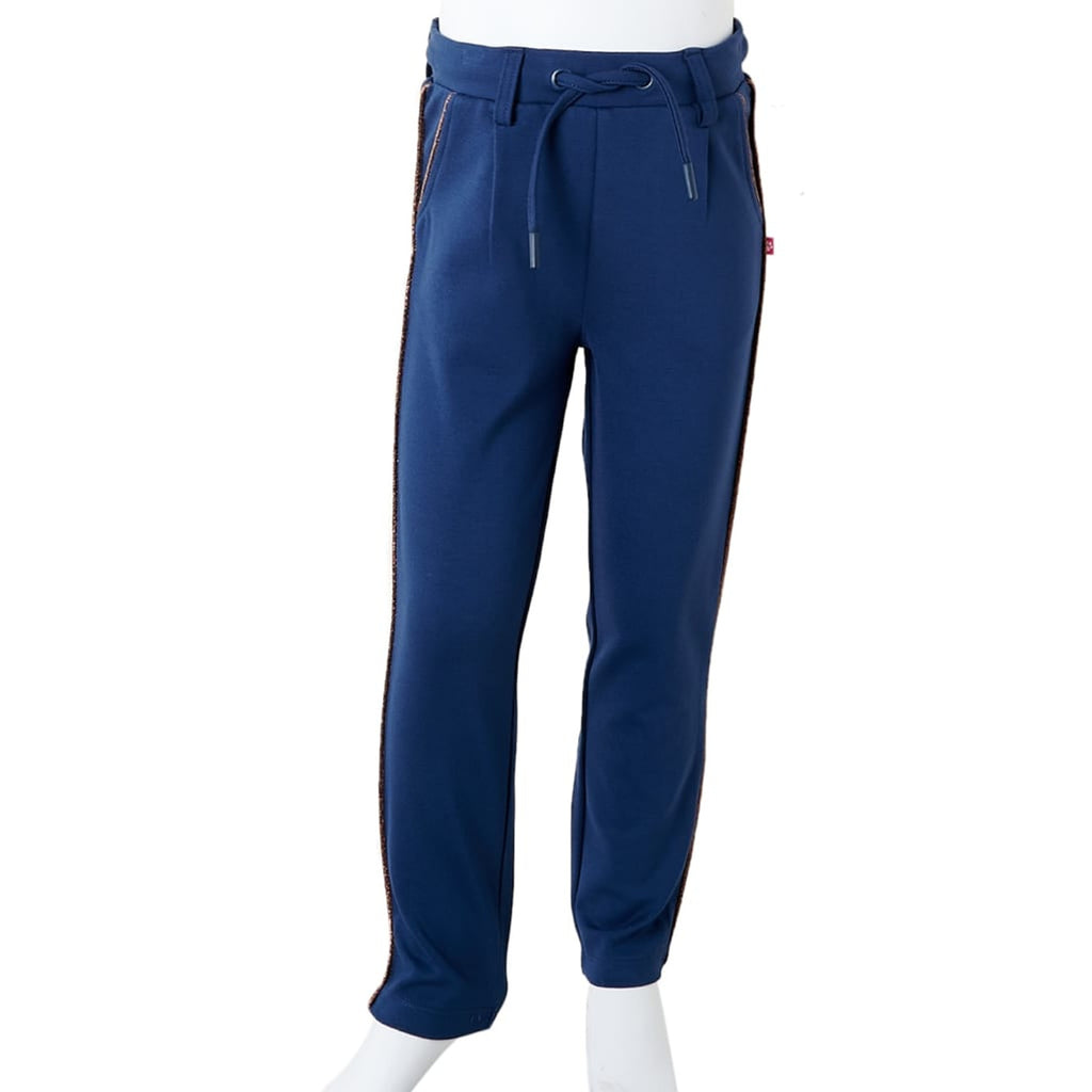 Kids' Bottoms Viscose Navy Blue 128 Kids' Bottom Kids'Pants Drawstring 128