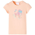 Kids T-Shirt Cotton Light Orange 104 Children's Top Kids Clothing Kids Wear