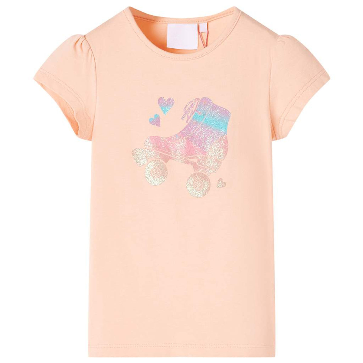 Kids T-Shirt Cotton Light Orange 104 Children's Top Kids Clothing Kids Wear