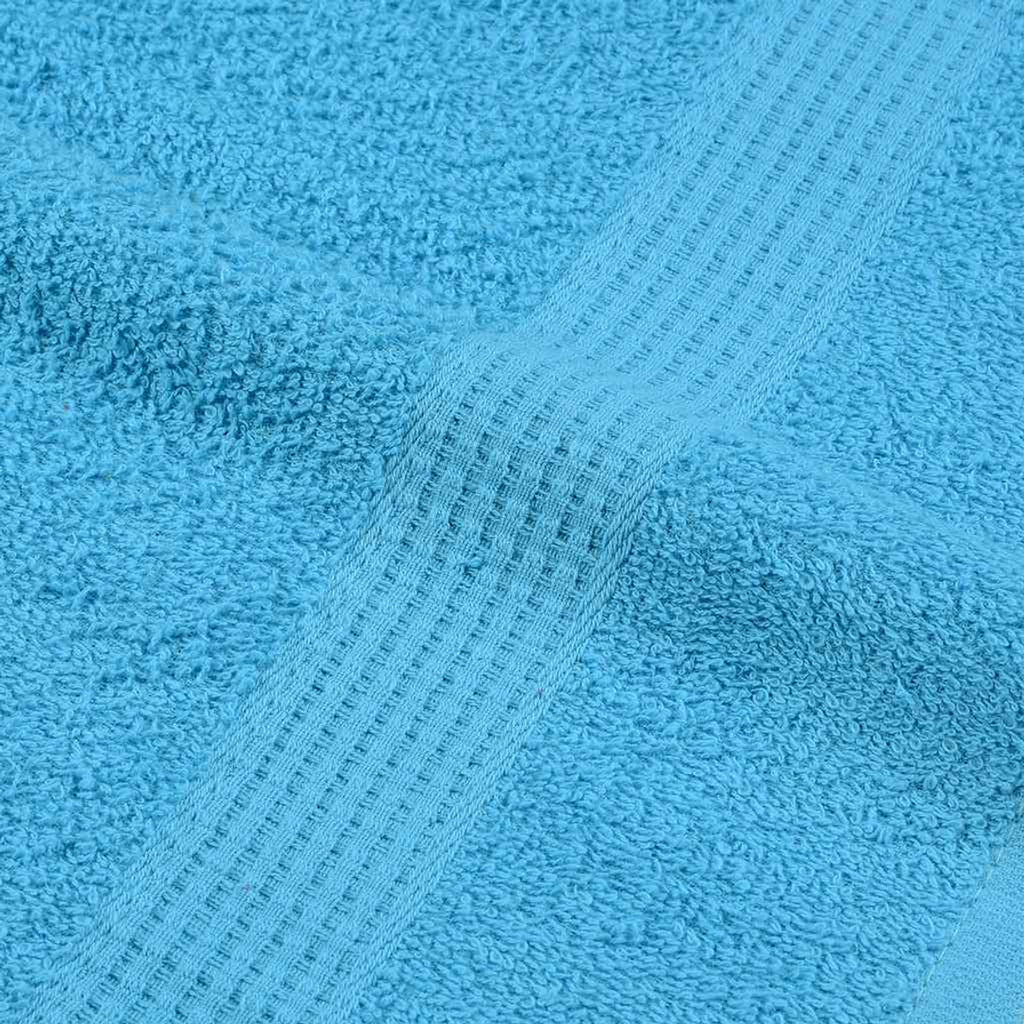 Towel Cotton Turquoise 50 x 30 cm Bathroom Bath Linen Home Towels 2 pcs Guest