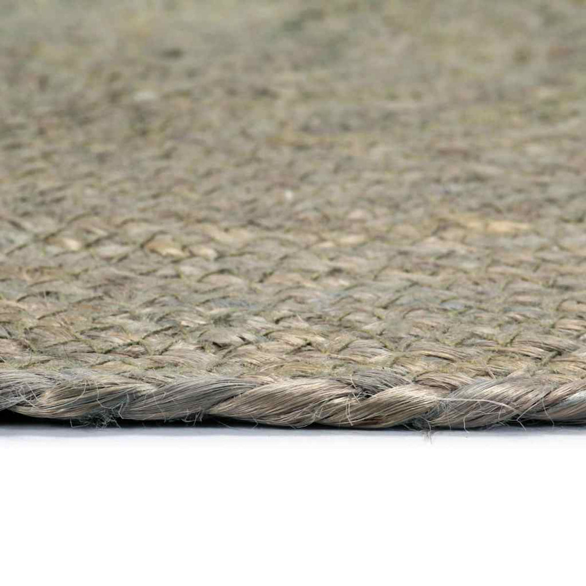 Placemats Plain Round Jute Grey Floor Mat Home Non Slip Placemat 6 pcs