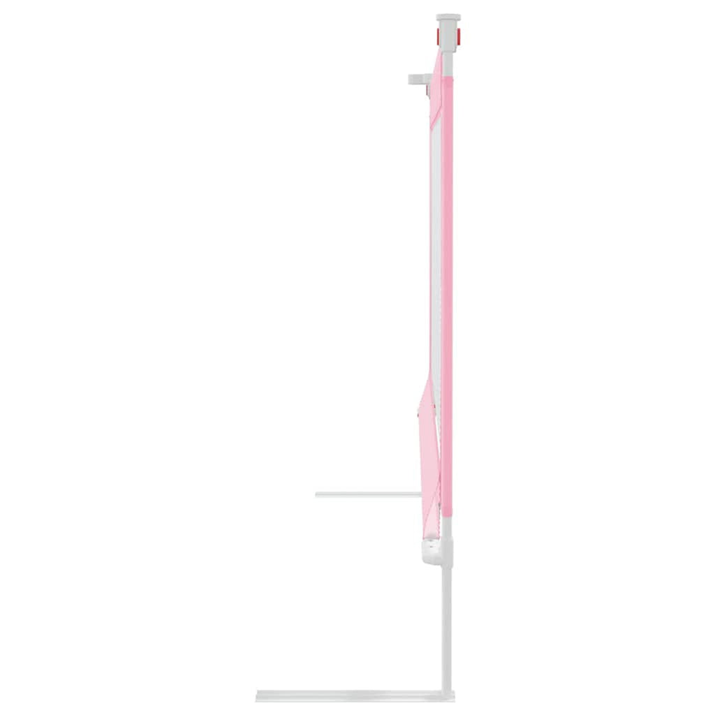 Toddler Safety Bed Rail Fabric (100% Polyester) Pink 120 x 25 x 95 cm Bedguard