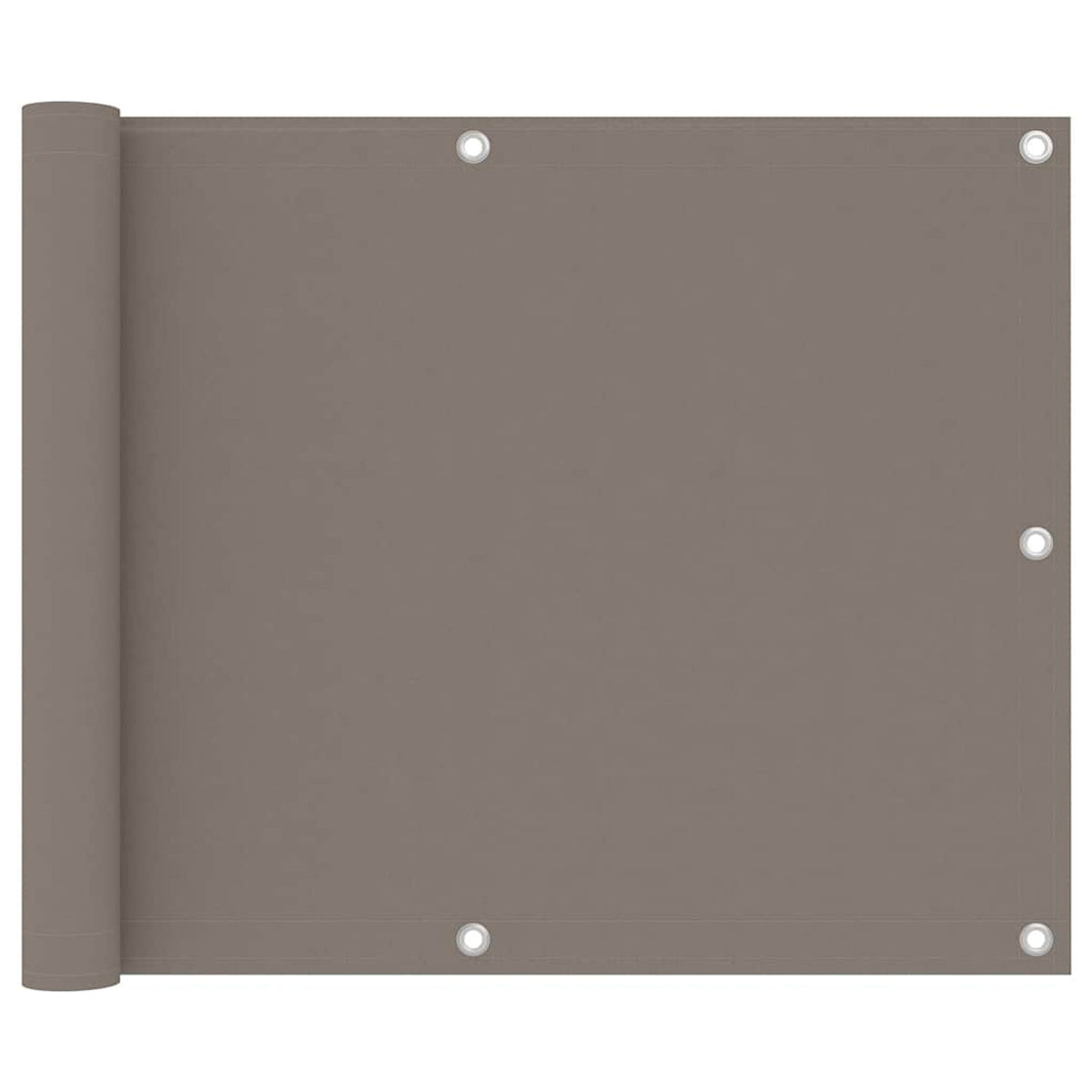 Balcony Screen Oxford Fabric Taupe Waterproof UV Resistant 75 x 300 cm 75x300cm