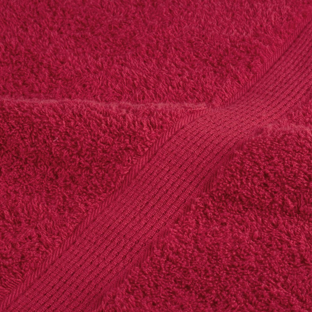 Towel Cotton Red 200 x 100 cm Bathroom Bath Linen Home Towels 4 pcs SOLUND