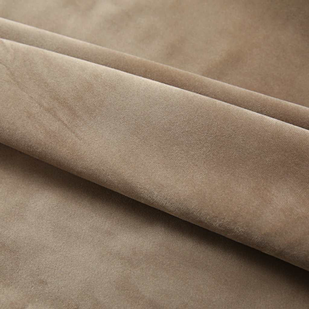 Blackout Curtain Velvet Beige 140 x 225 cm Window Dressing Home Variant 2