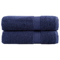 Towel Cotton Navy Blue 150 x 100 cm Bathroom Bath Linen Home Towels Variant 2