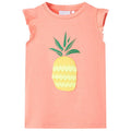 Kids T-Shirt Cotton Neon Coral 116 Children's Top Kids Clothing Kids Variant 2