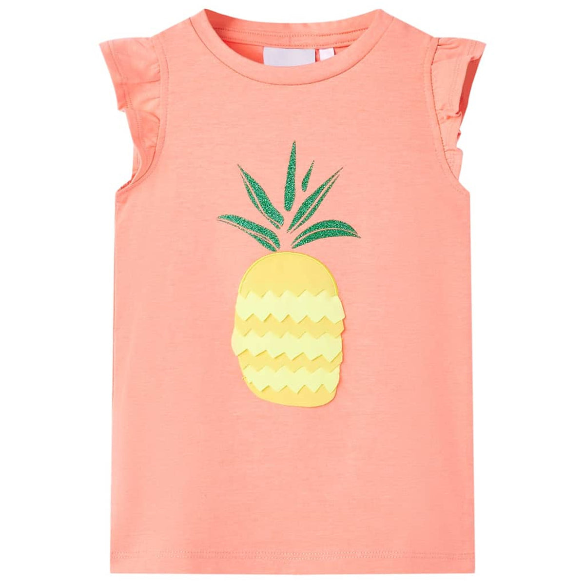 Kids T-Shirt Cotton Neon Coral 116 Children's Top Kids Clothing Kids Variant 2