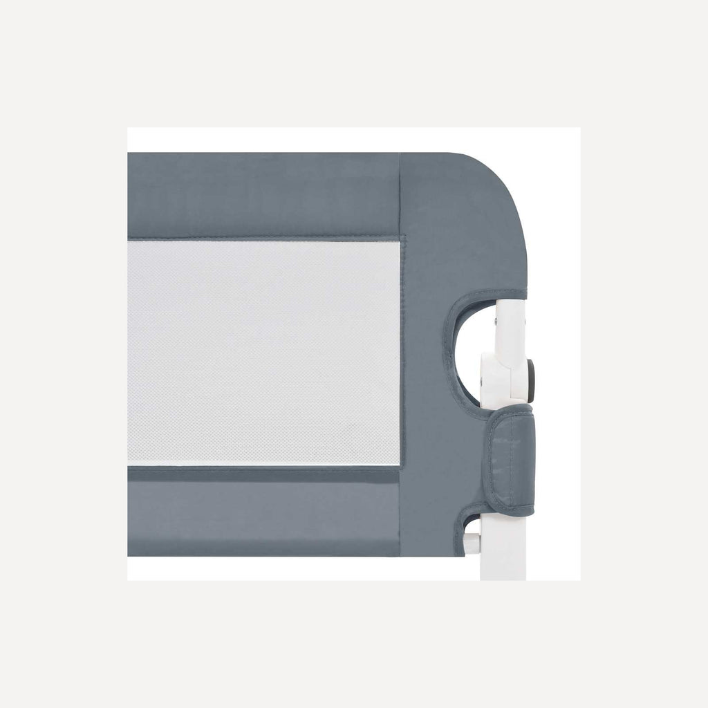 Toddler Safety Bed Rail Polyester Grey 102 x 40.5 x 42 cm Child Bed Guard 5x42cm