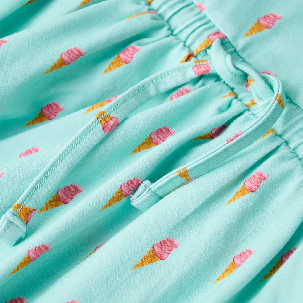 Dress Cotton Light Mint 104 Kids' Dresses Kids' Dresse Kids'Dress Drawstring