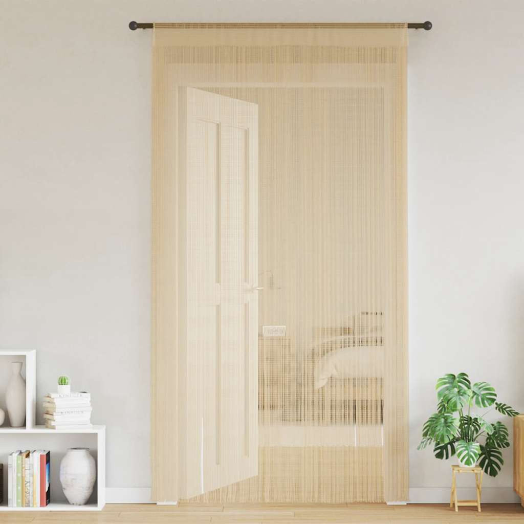 Curtain Fabric Beige 100 x 250 cm Window Dressing Home Furnishings Curtains