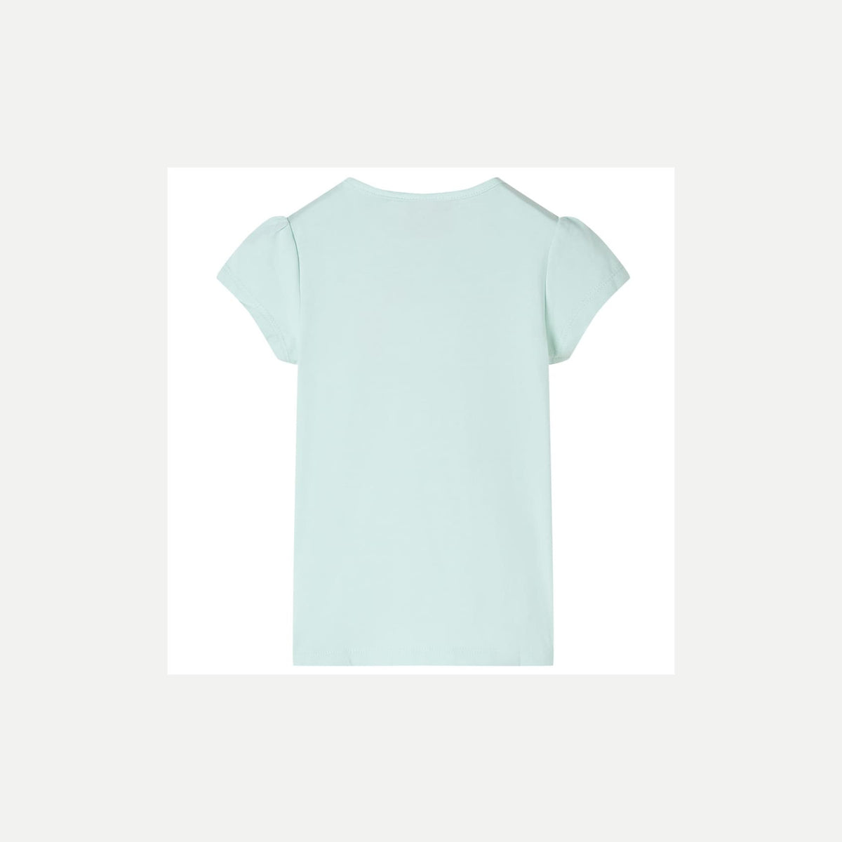 Kids T-Shirt Cotton Light Mint 128 Children's Top Kids Clothing Kids Wear Cap
