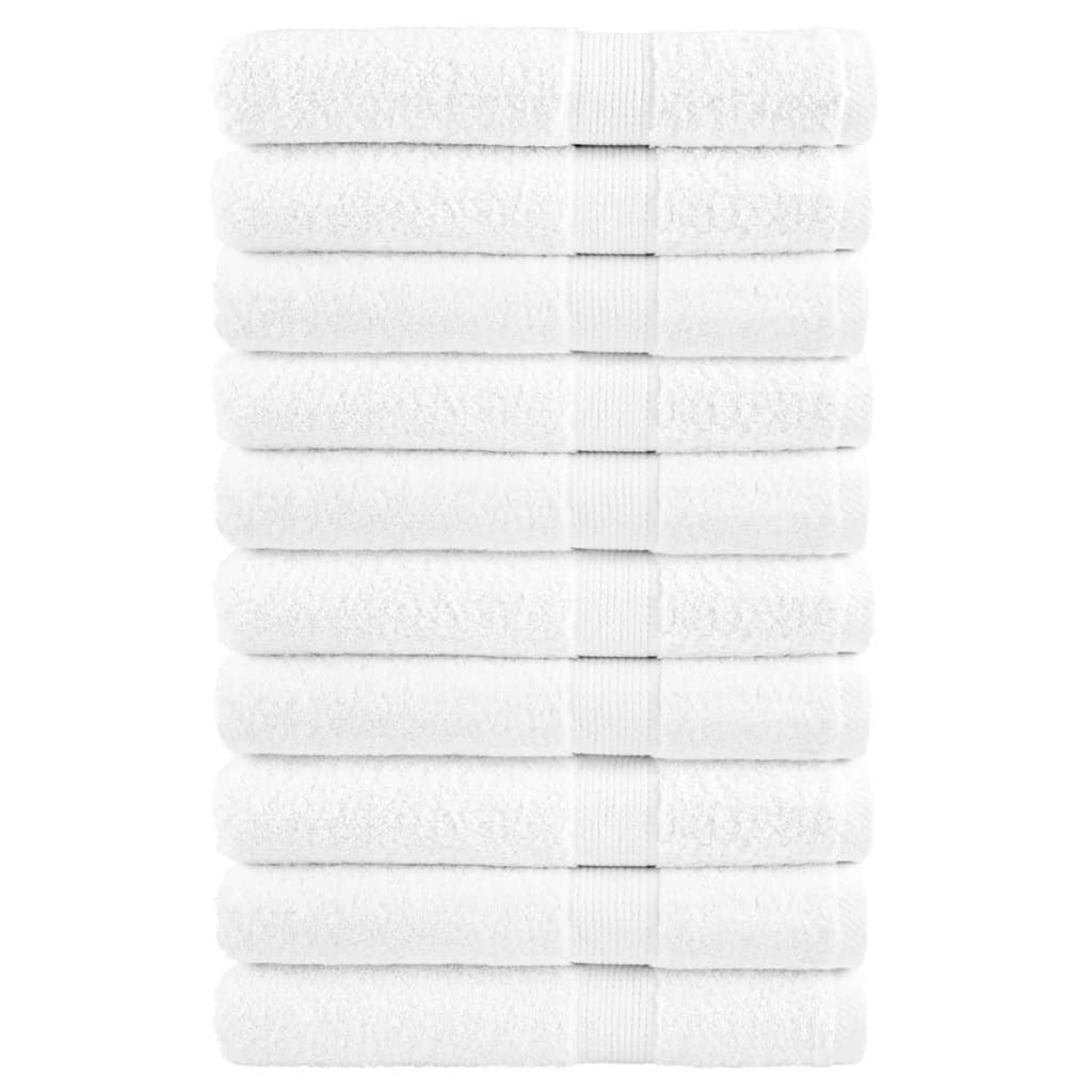 Towel Cotton White 200 x 80 cm Bathroom Bath Linen Home Towels 10 Variant 2