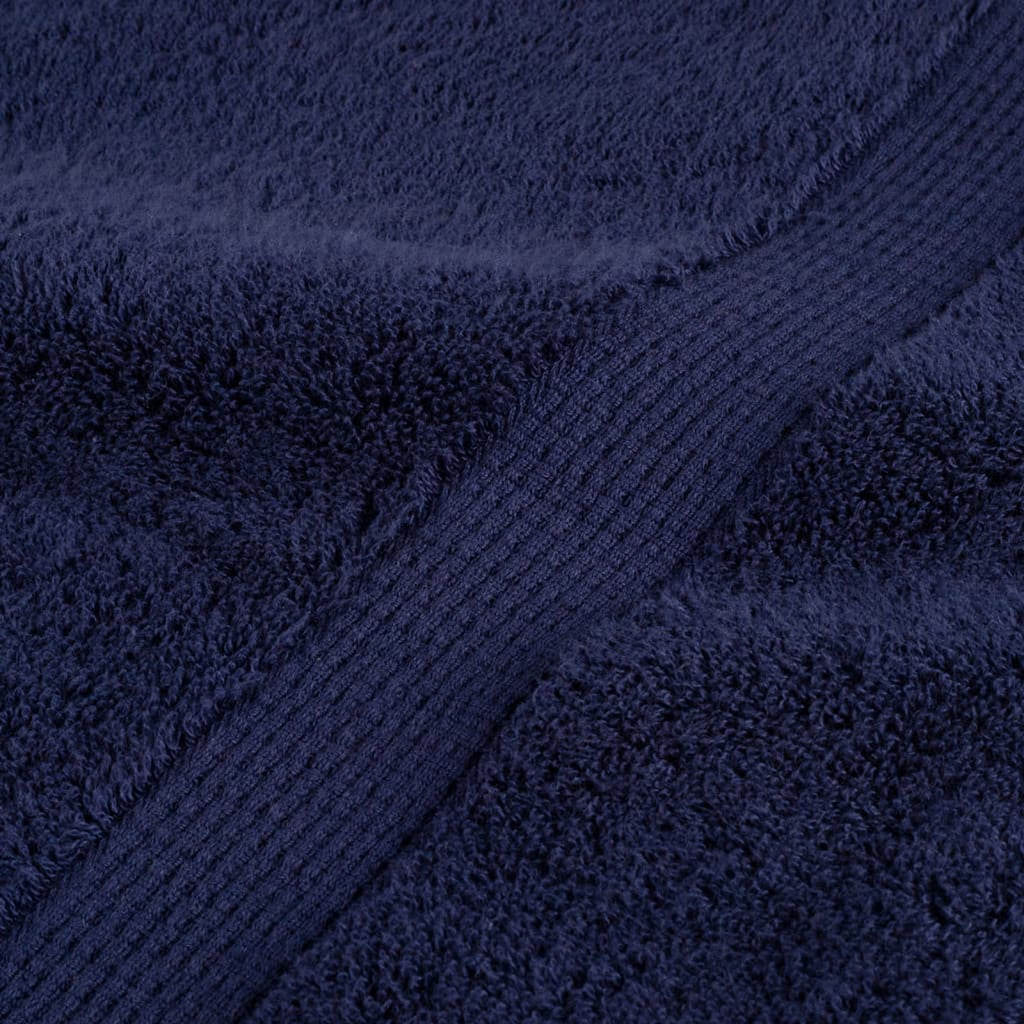 Towel Cotton Navy Blue 150 x 100 cm Bathroom Bath Linen Home Towels Variant 2