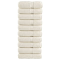 Towel Cotton Cream 30 x 30 cm Bathroom Bath Linen Home Towels 10 pcs Variant 2