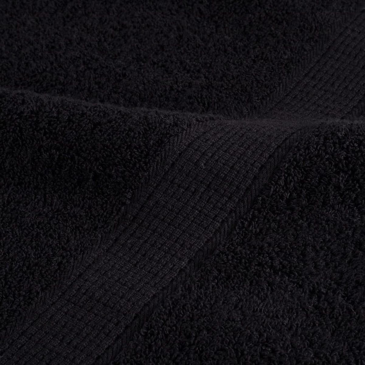 Towel Cotton Black 140 x 70 cm Bathroom Bath Linen Home Towels 4 pcs Variant 2