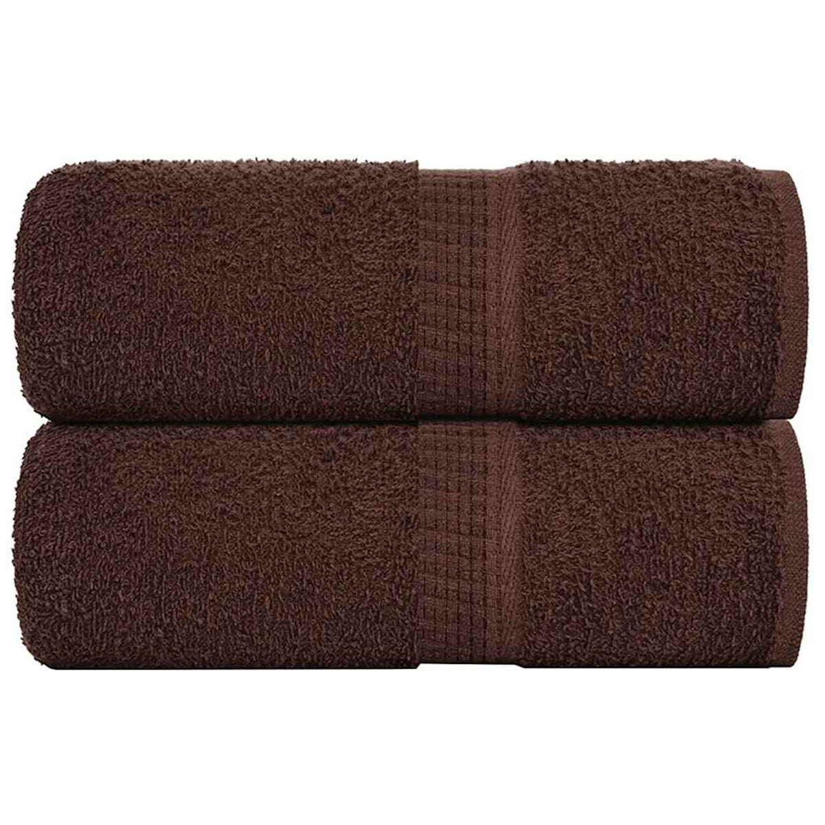 Towel Cotton Brown 50 x 30 cm Bathroom Bath Linen Home Towels 2 pcs Guest