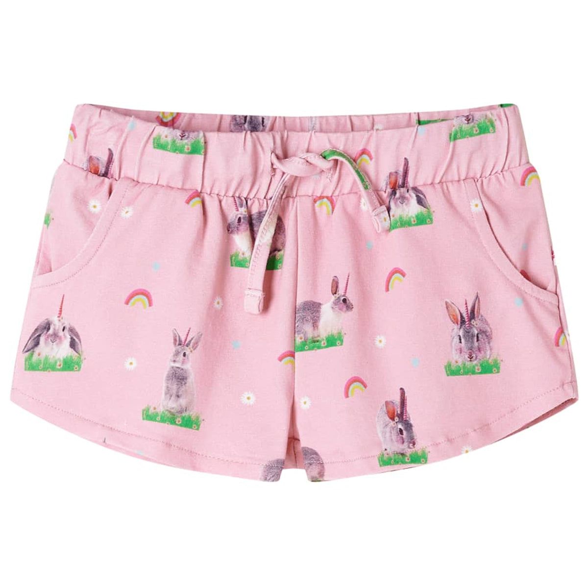Shorts Cotton Light Pink 128 Kids' Bottoms Kids' Bottom Kids'Shorts Drawstring