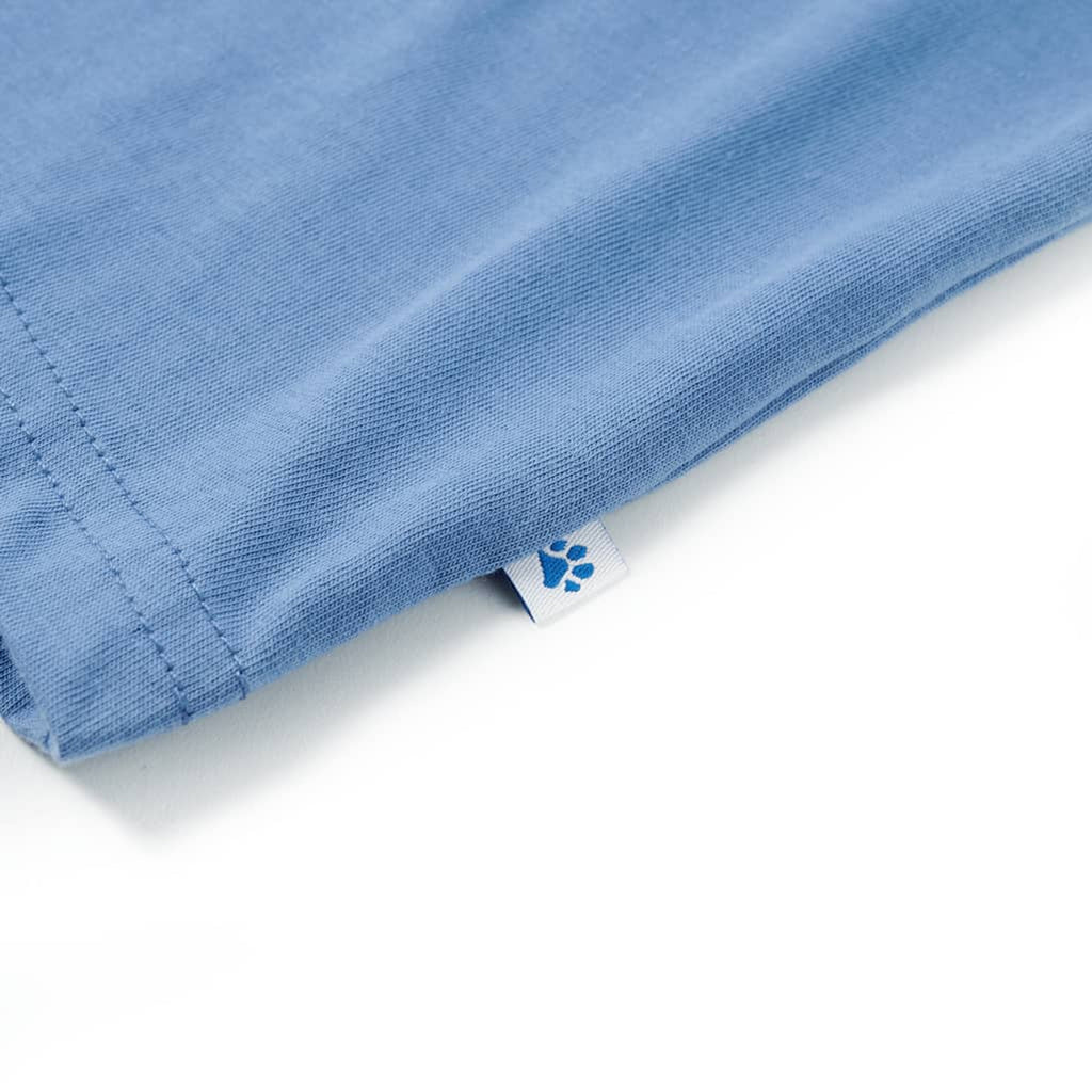Kids T-Shirt Cotton Medium Blue 128 Children's Top Kids Clothing Variant 2