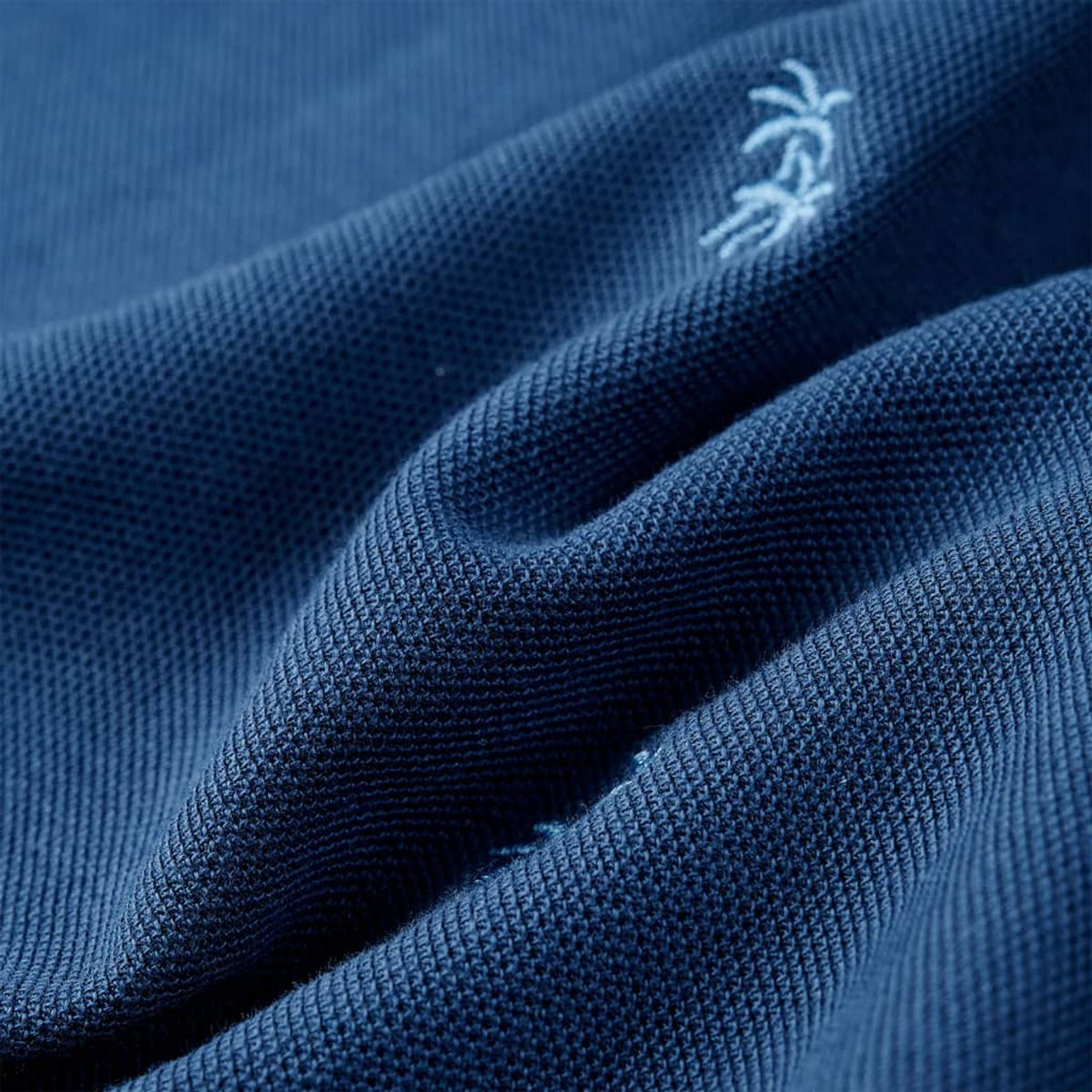 Kids'Polo Shirt Dark Cotton Dark Blue 128 Kids Clothing Children's Wear 128