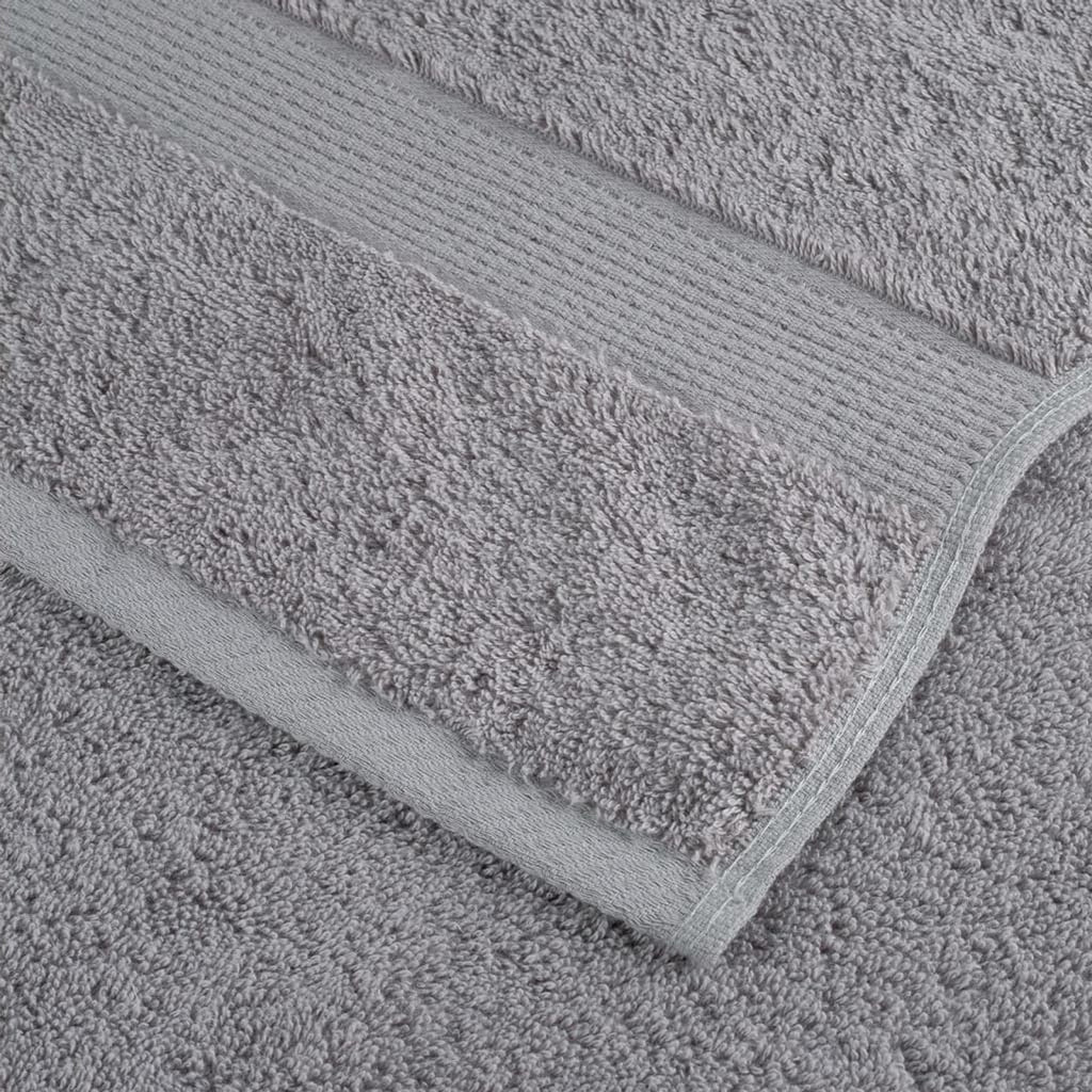 Towel Cotton Grey 200 x 80 cm Bathroom Bath Linen Home Towels 10 pcs Variant 2