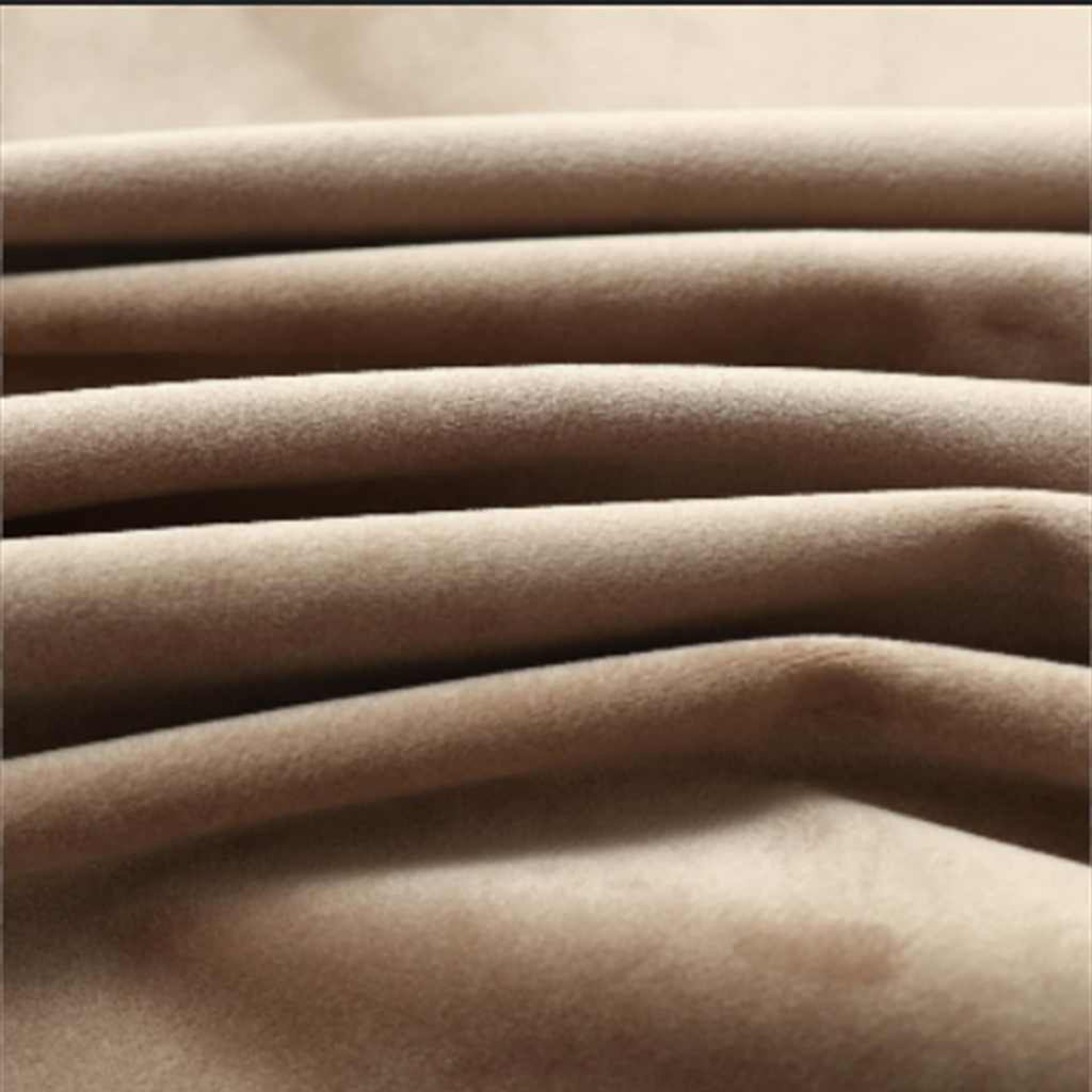 Blackout Curtain Velvet Beige 290 x 245 cm Window Dressing Home Furnishings