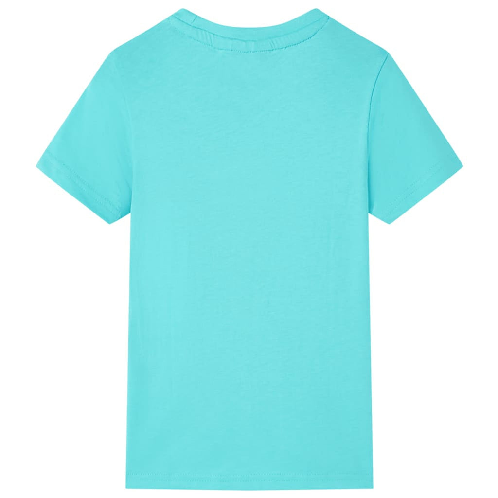 Kids T-Shirt Cotton Aqua 140 Children's Top Kids Clothing Kids Wear Kids' Tops