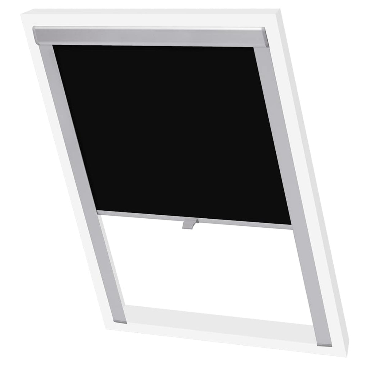 Roller Blind Blackout Fabric Black 61.3 x 94 cm Window Shade Window Covering