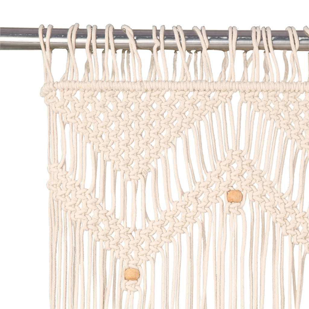 Curtain Cotton Cream 240 x 140 cm Window Dressing Home Furnishings Variant 2