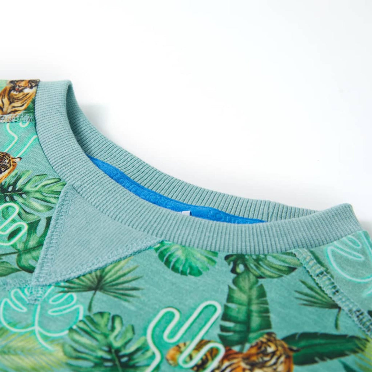 Sweatshirt Cotton Light Green Melange 104 Kids Clothing Children's Top 104