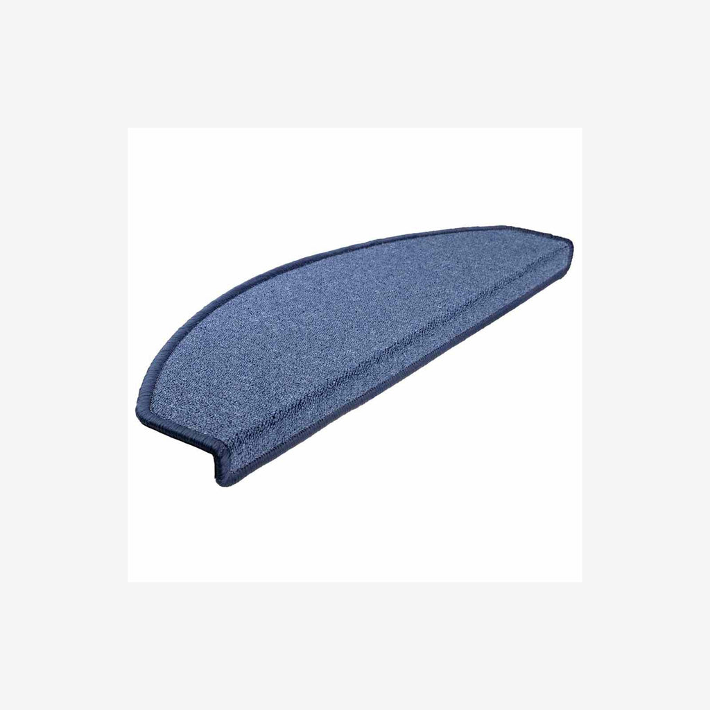 Stair Mats Non-Slip Needle-Punched Fabric -100% Blue Foldable 65 x 24 x 4 cm