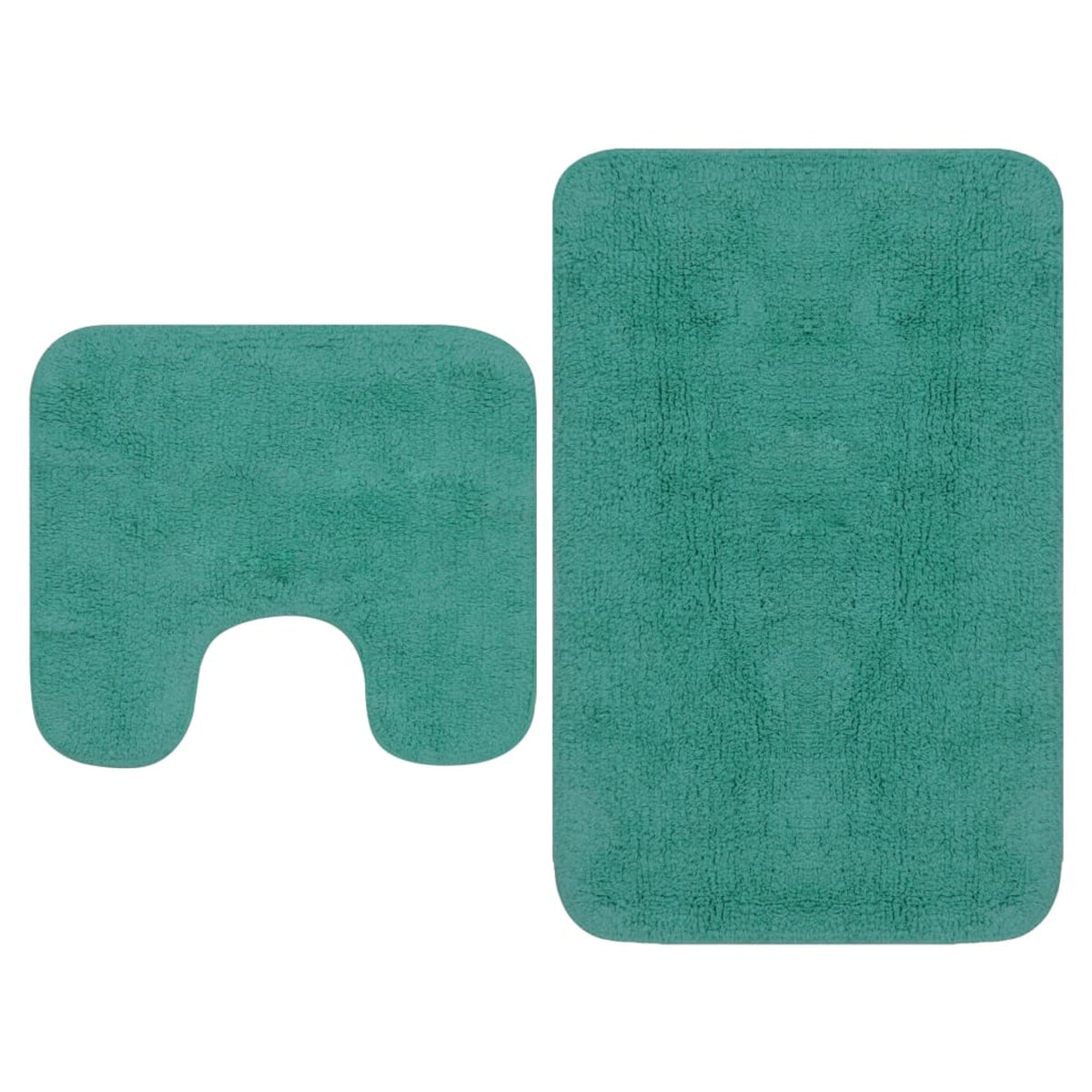Bathroom Mat Turquoise Cotton 93 x 63 cm Floor Mat Home Non Slip Bath Mat