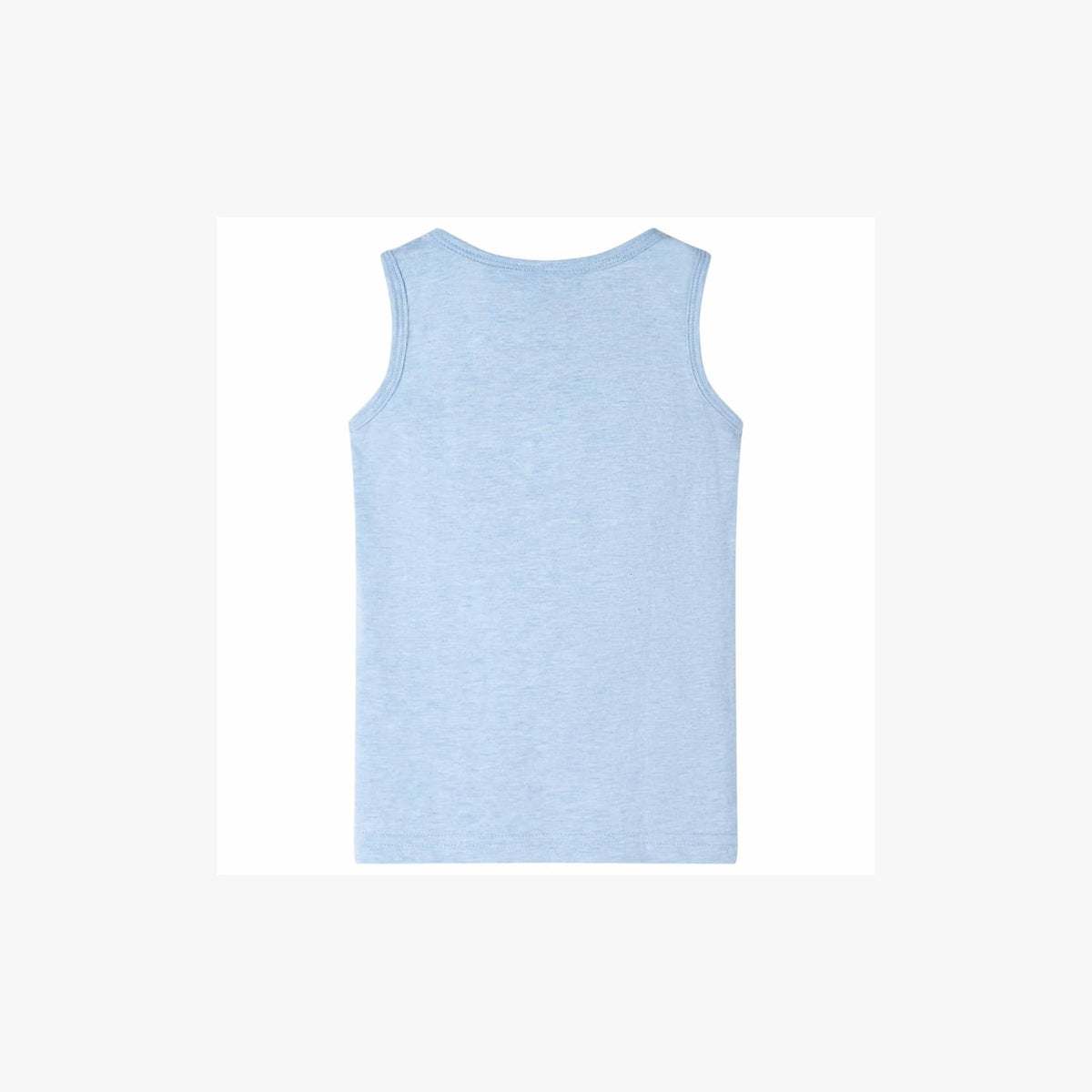 Kids'Tank Top Soft Melange Cotton Soft Blue Melange 104 Kids Clothing Kids'