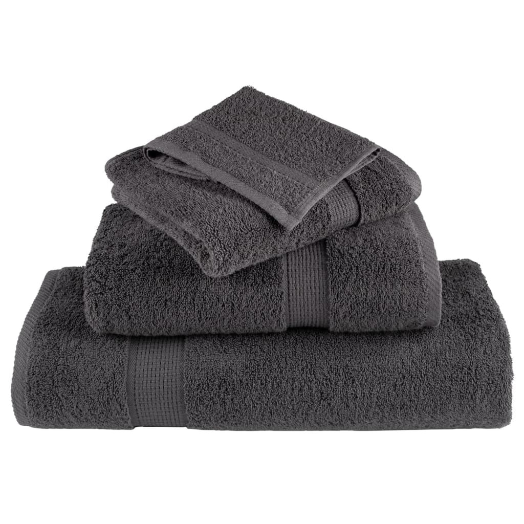 Washcloths Solund Gsm Cotton Anthracite 21 x 15 cm Bathroom Bath Linen 50 pcs