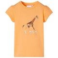 Kids T-Shirt Cotton Bright Orange 116 Children's Top Kids Clothing Kids Wear