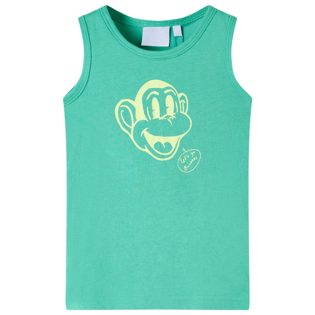 Kids'Tank Top Cotton Green 92 Kids Clothing Children's Wear Kids Fashion 92