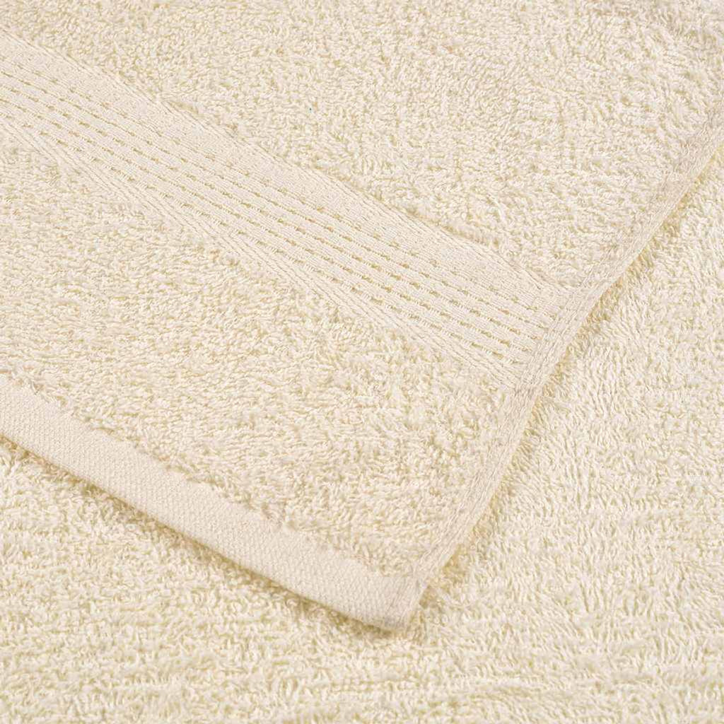 Towel Cotton Cream 140 x 70 cm Bathroom Bath Linen Home Towels 4 pcs Shower