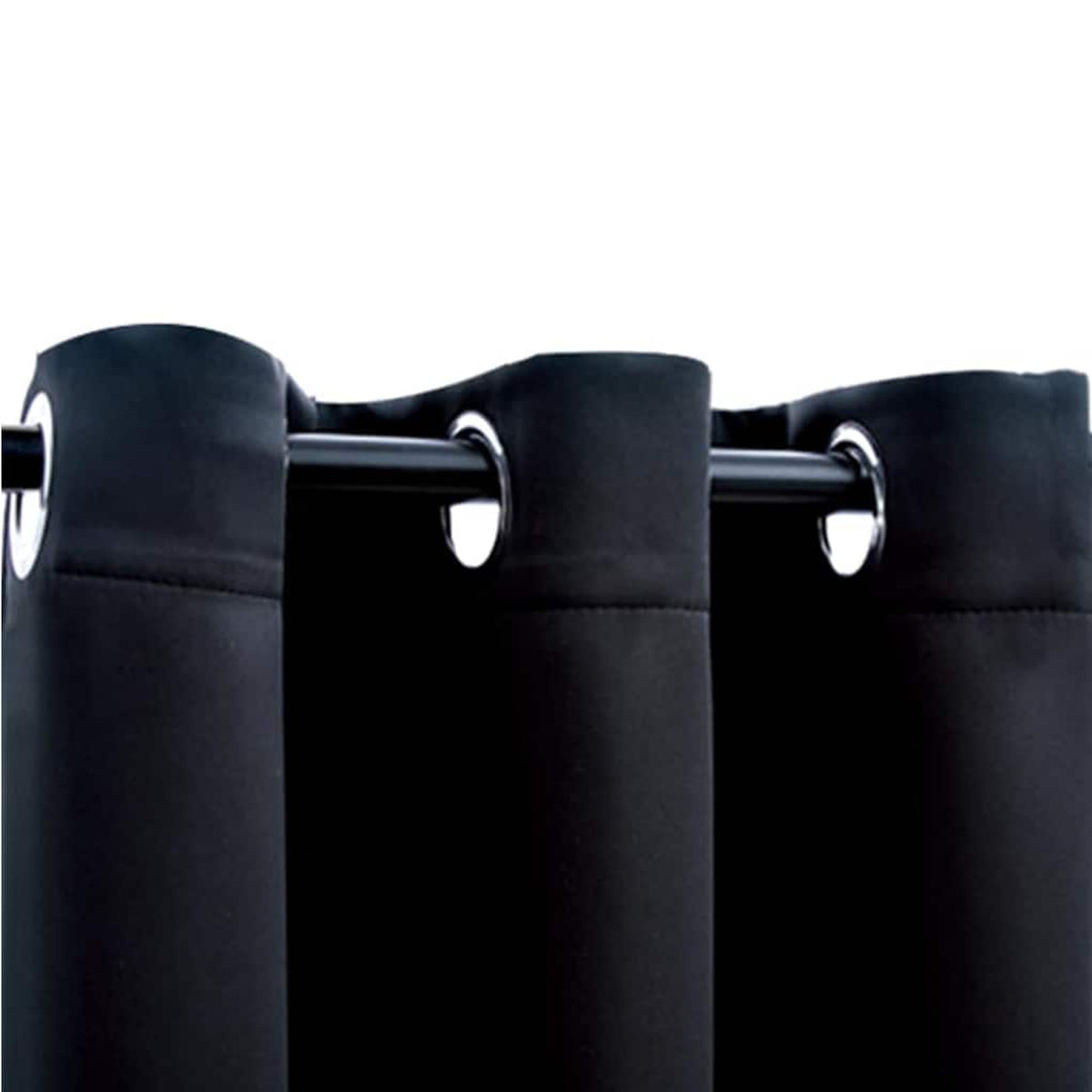 Blackout Curtain Fabric (100% Polyester) Black 94 x 213.4 cm Window Dressing