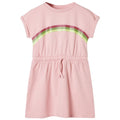Dress Cotton Light Pink 104 Kids' Dresses Kids' Dresse Kids'Dress Drawstring